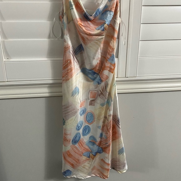 !NEW! Never Worn Midi Satin Dress - Picture 3 of 6